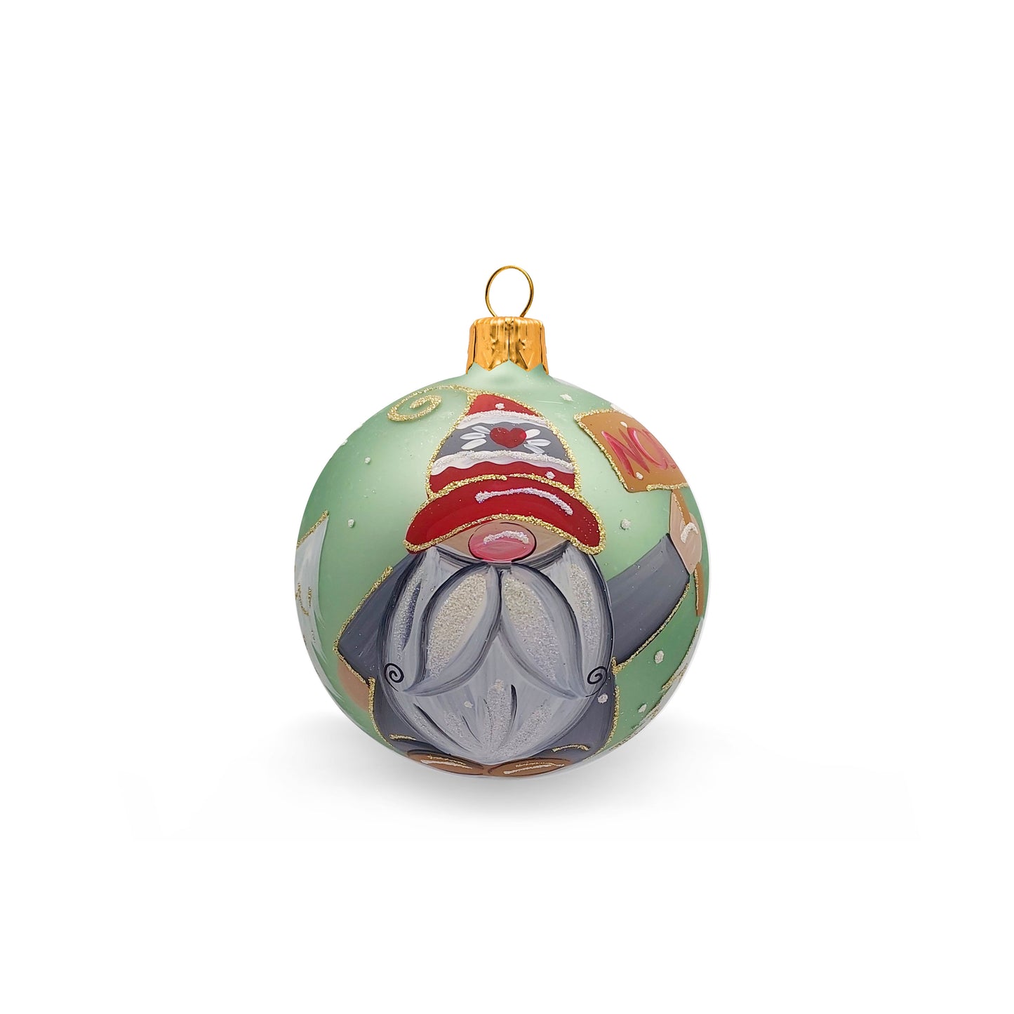 Palla gnomo con scritta NOEL