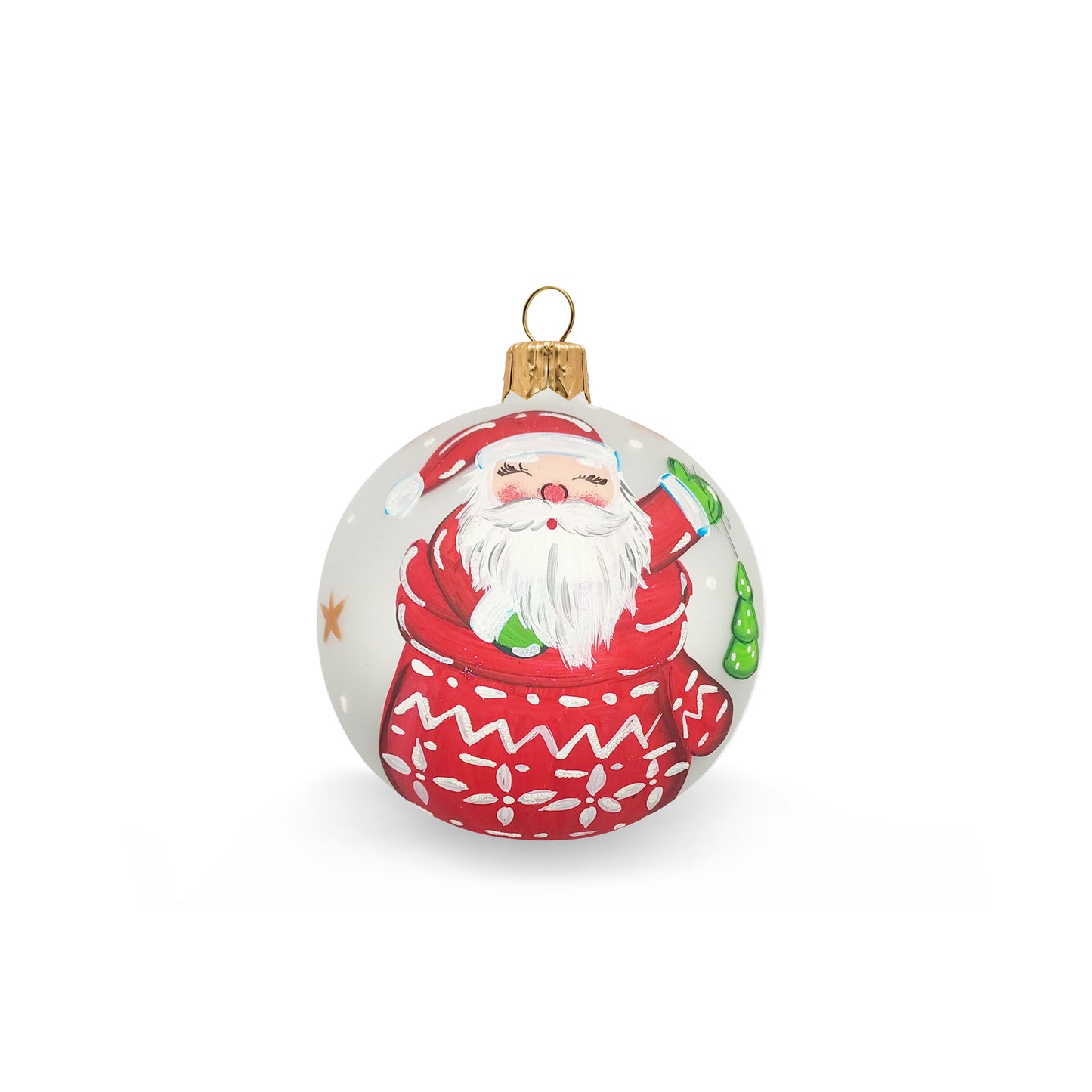 Santa Claus ball with sock