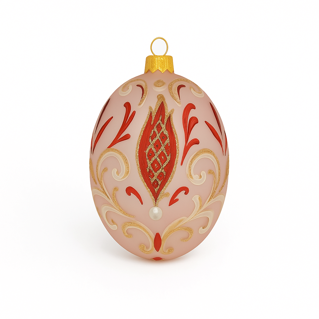 Uovo Pasquale arabesque rosa