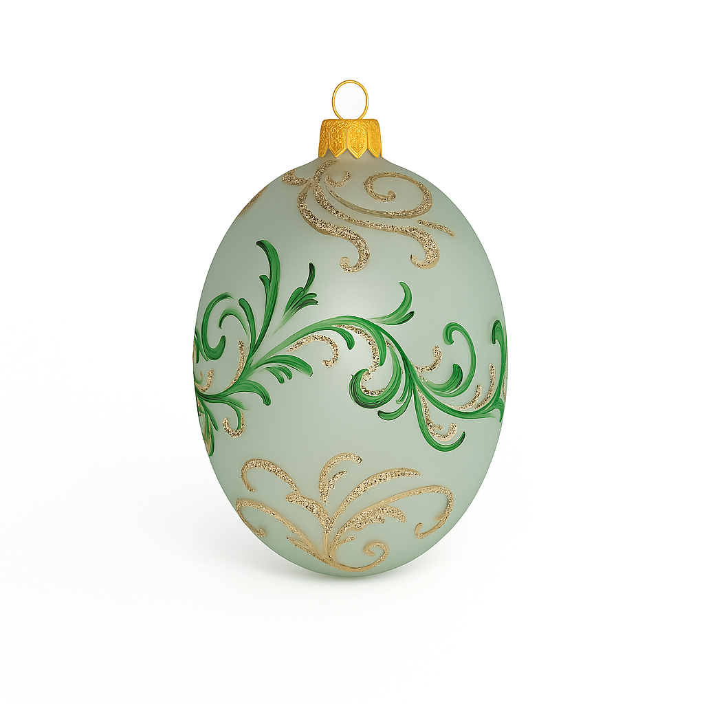 Uovo Pasquale arabesque verde