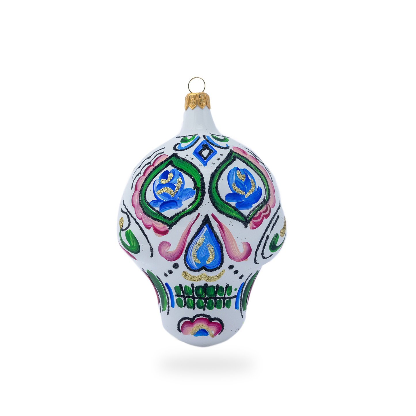 Calavera messicana bianco o nero da appendere