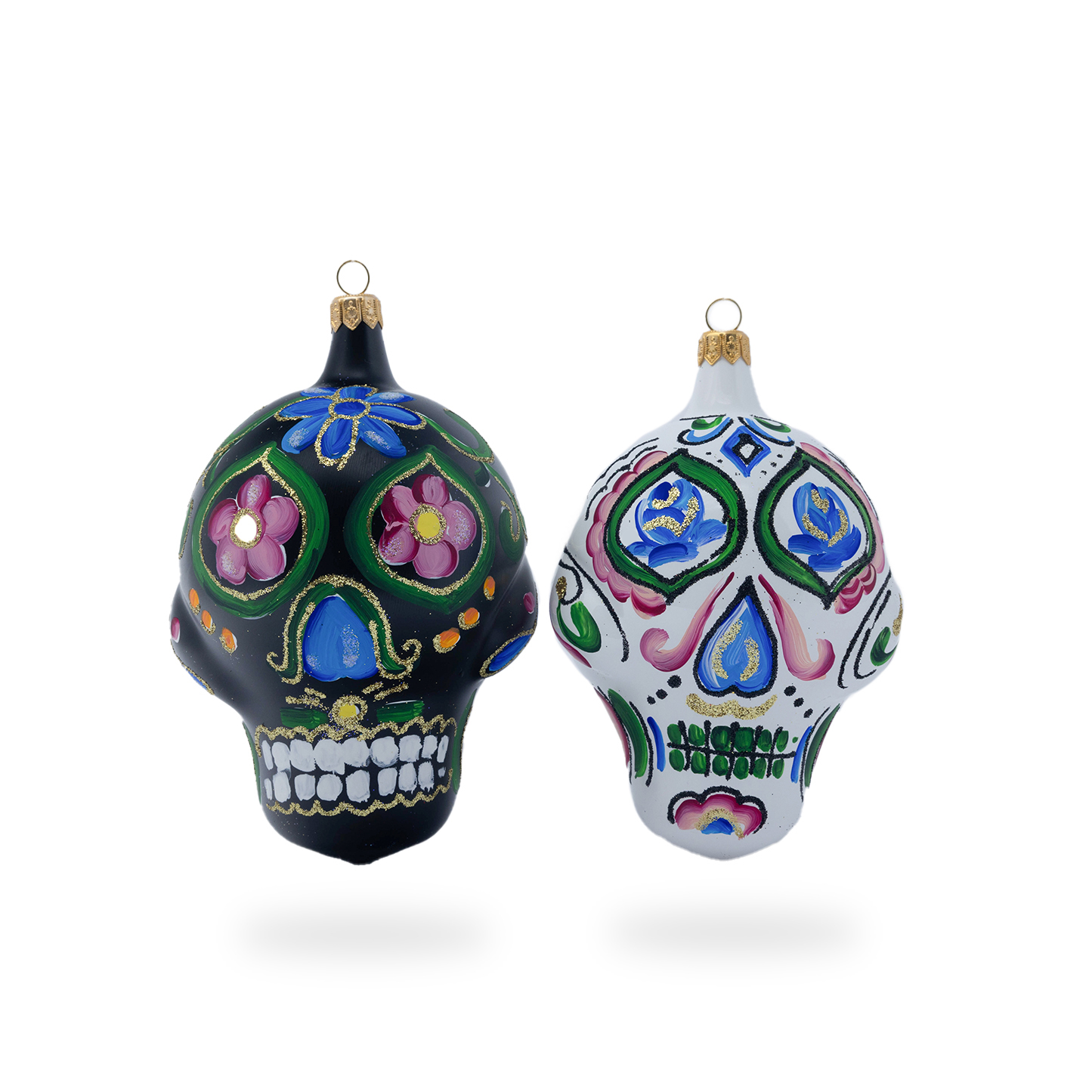 Calavera messicana bianco o nero da appendere