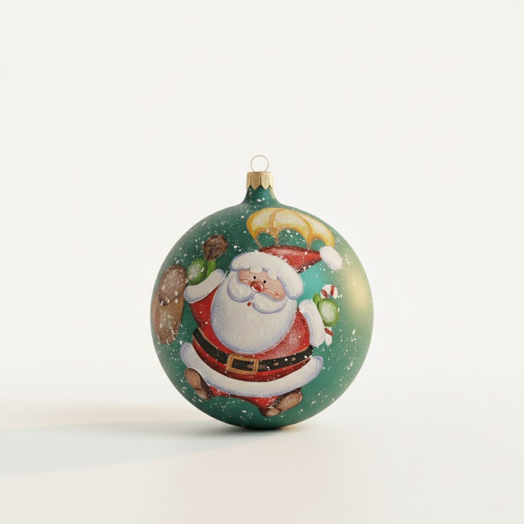 Sfera Babbo Natale con Paracadute