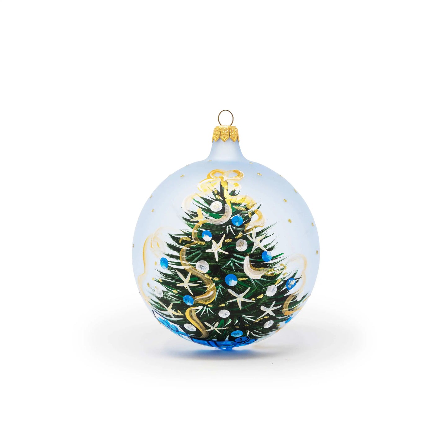 Blue Christmas tree ball