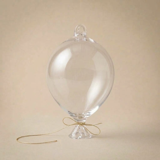 Palloncino di vetro trasparente da appendere