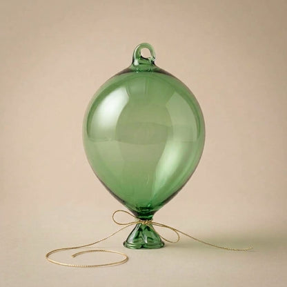 Palloncino di vetro verde da appendere