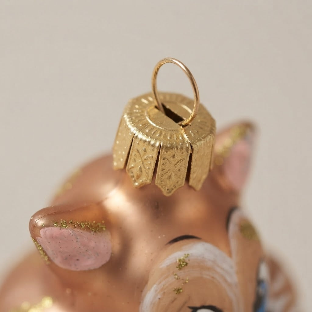 Scoiattolo, decorazione di Natale dipinta a mano: un'altra vista