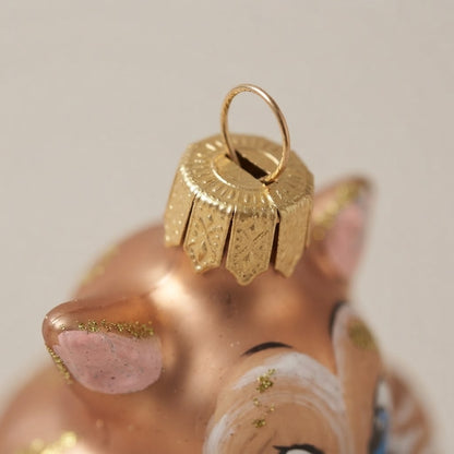 Scoiattolo, decorazione di Natale dipinta a mano: un'altra vista