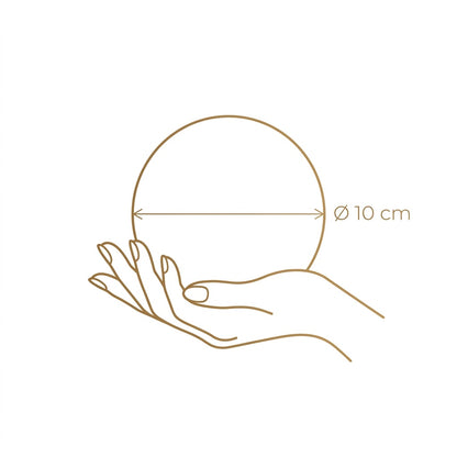 Palla di Natale cardinale e bacche, Ø 10 cm
