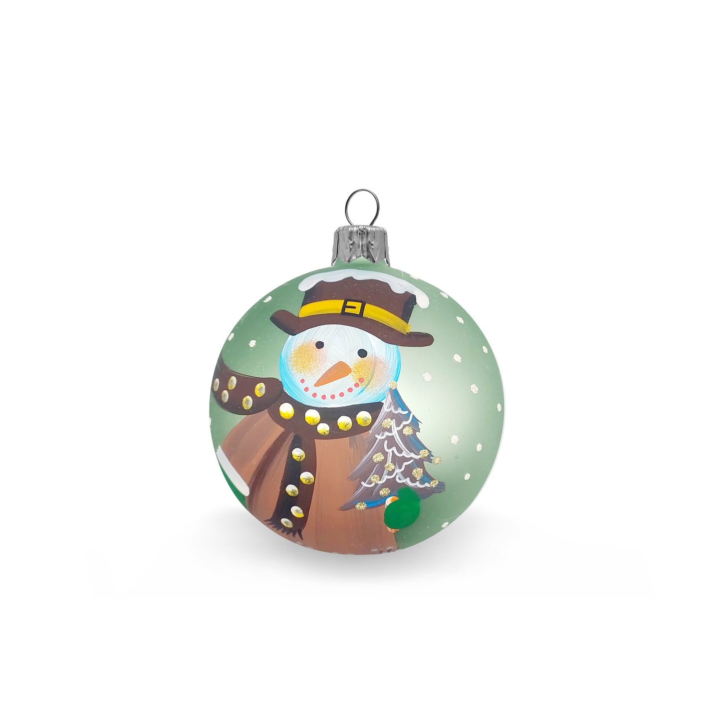 Snowman ball with tree