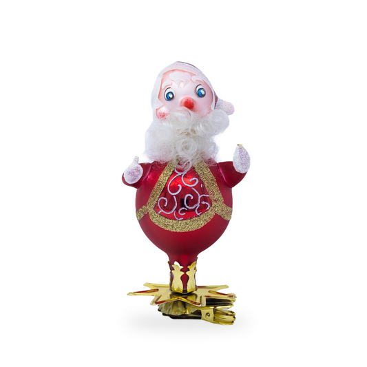 Babbo Natale abito arabesque clip oro