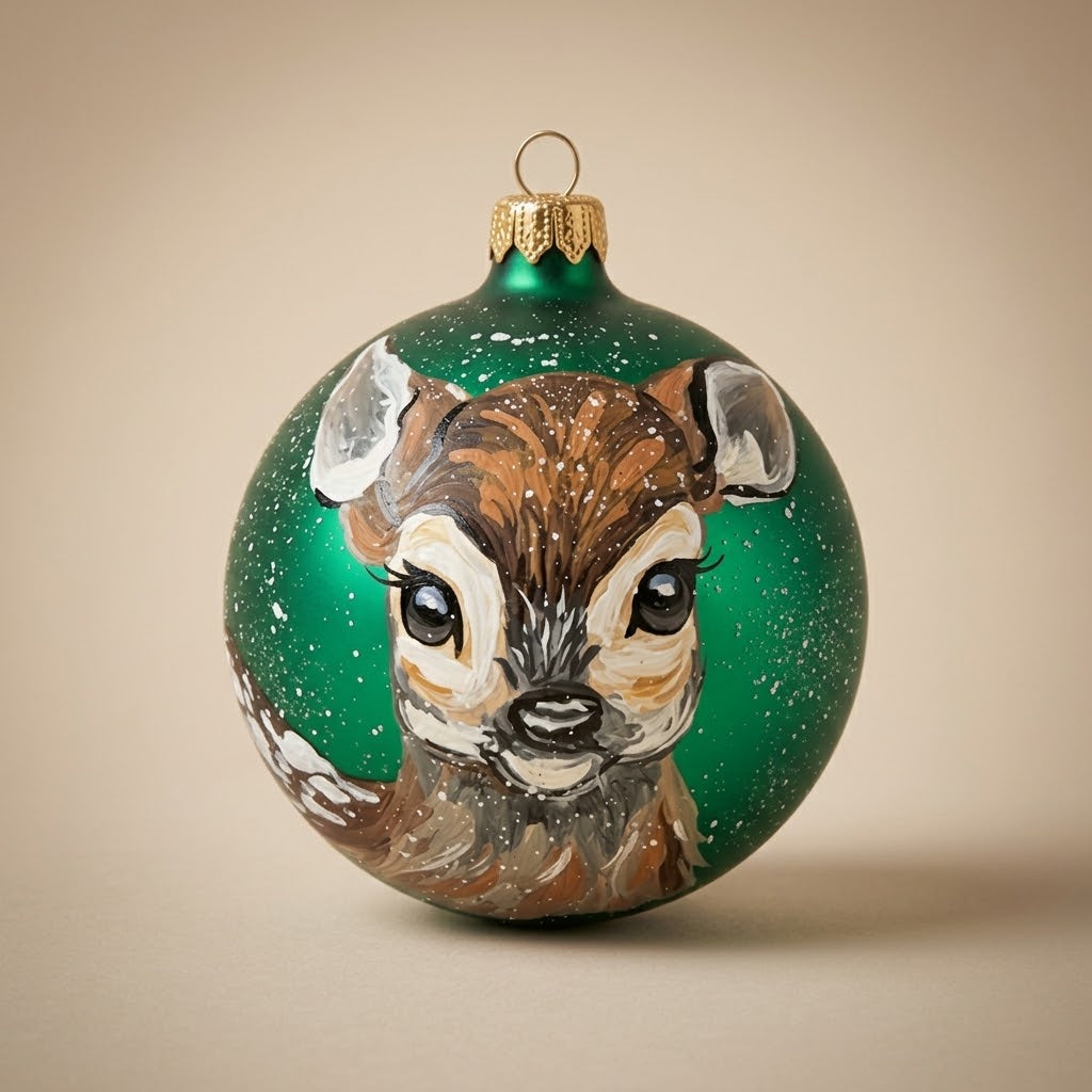 Fawn Ball Ornament 10 cm