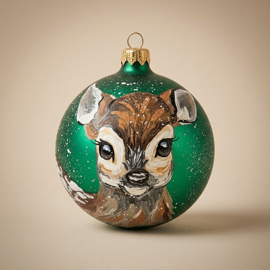 Palla di Natale cerbiatto, Ø 10 cm