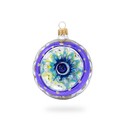 Palla Ricordo viola e oro - decoro random