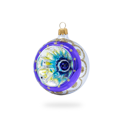 Palla Ricordo viola e oro - decoro random