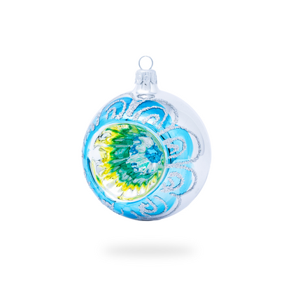 Palla Ricordo celeste argento - decoro random