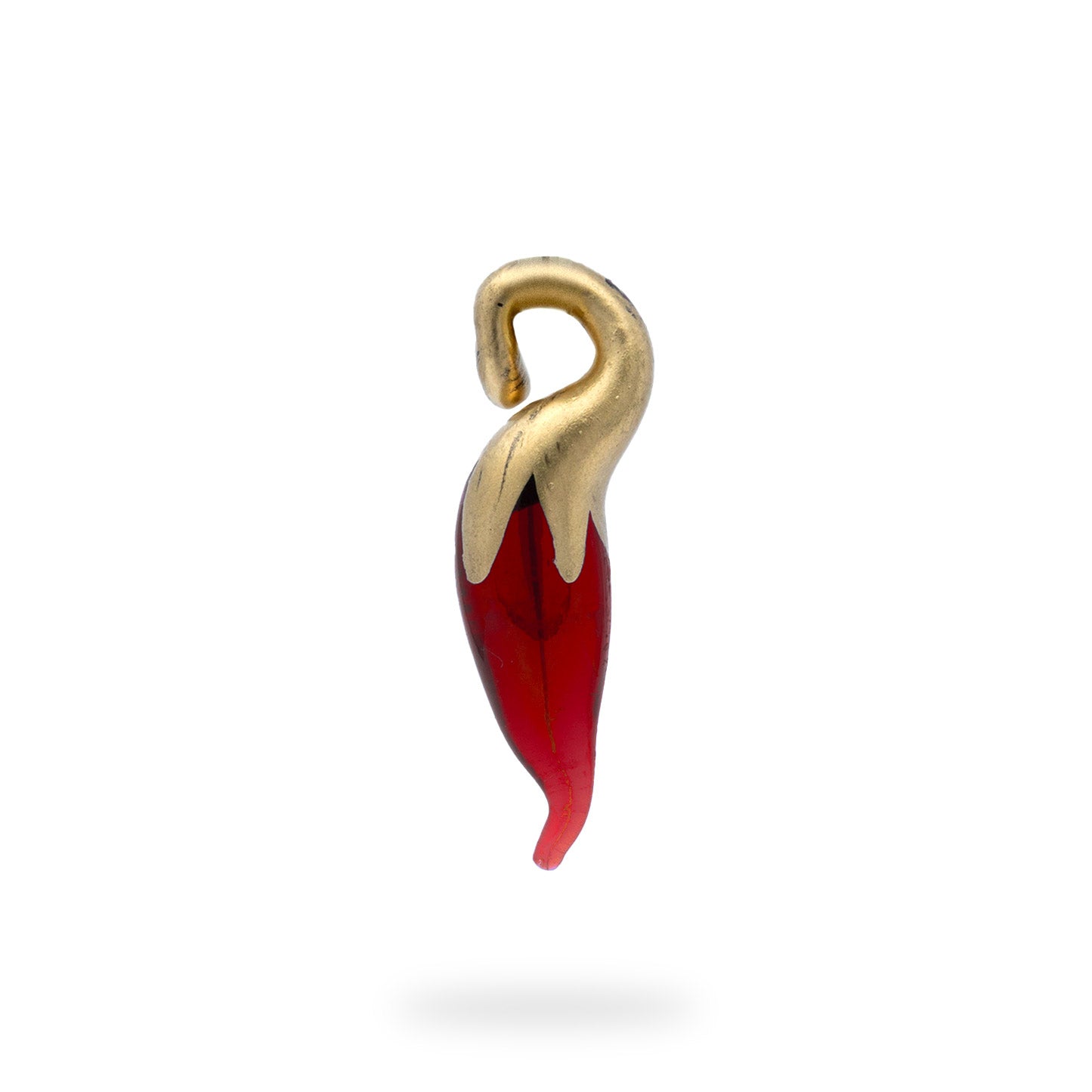 Red lucky horn pendant