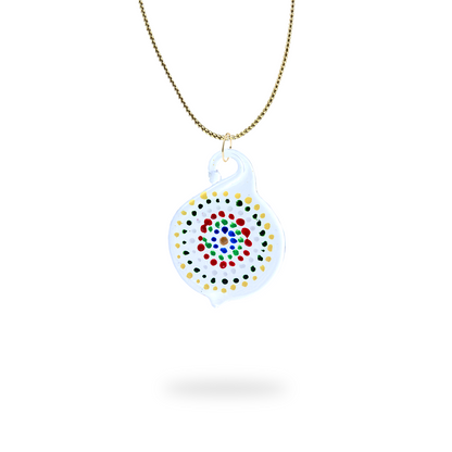 Multicolored dots pendant