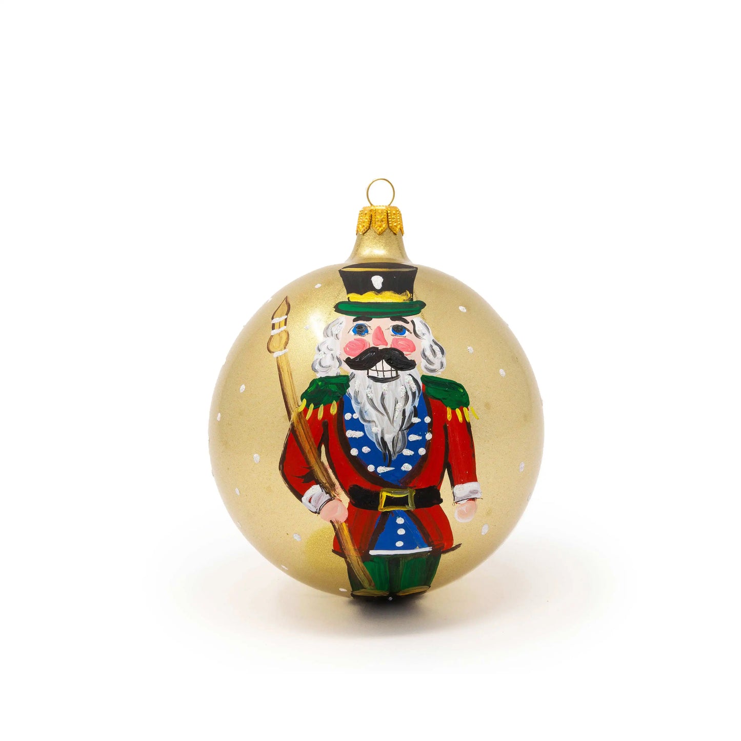 Gold Christmas toy soldier ball